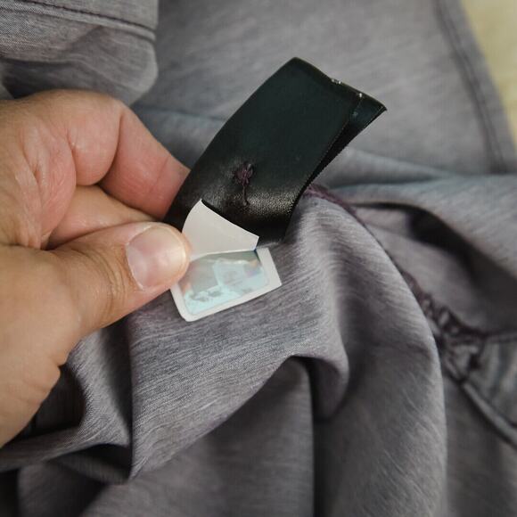 The North Face Size Medium Heather Purple Collared Button Long Sleeve Top - Picture 6 of 7